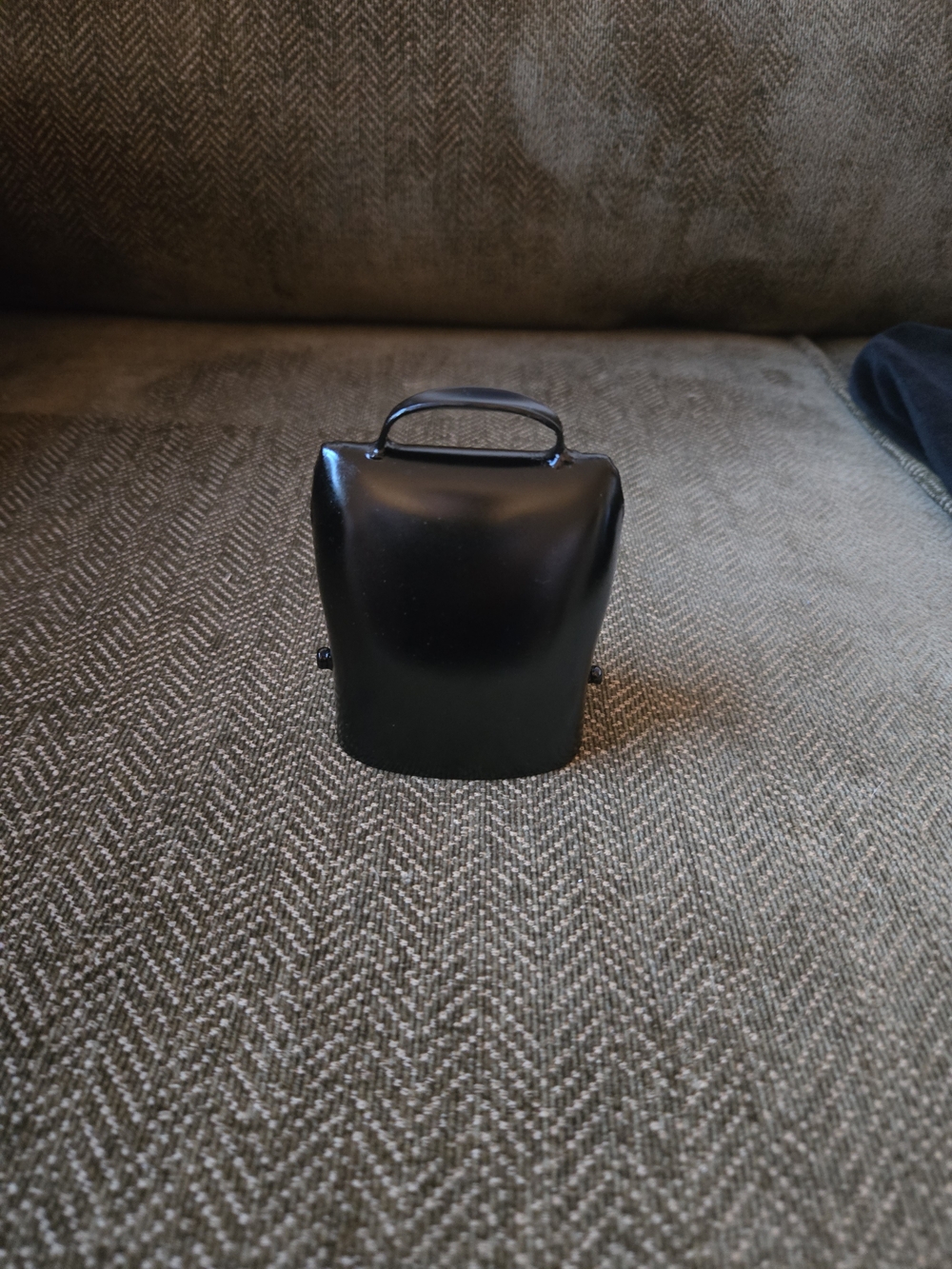 Black Cow Bell Painted Steel